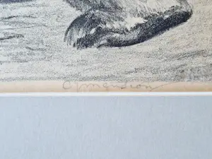 Cornelis Jan Mension - monochrome Ets op papier "spelende beertjes" - potloodgesigneerd kopen? Bied vanaf 32!