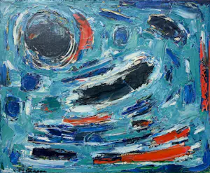 Jules Chapon - Abstracte compositie, olieverf op doek (ingelijst) kaufen? Bieten Sie von 595!