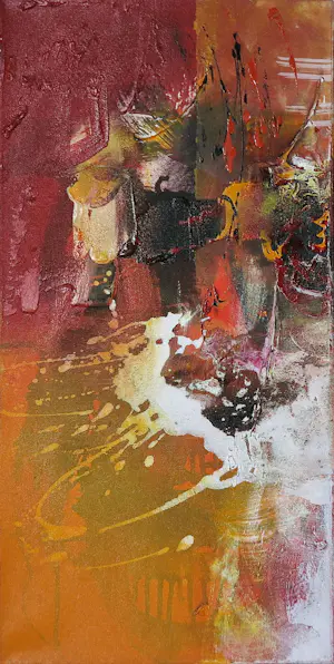 William Malucu - Tweeluik, Acryl op doek, Zonder titel kopen? Bied vanaf 200!