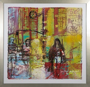 Peter Meijer - Handbewerkte zeefdruk, To the bar - Ingelijst kopen? Bied vanaf 50!