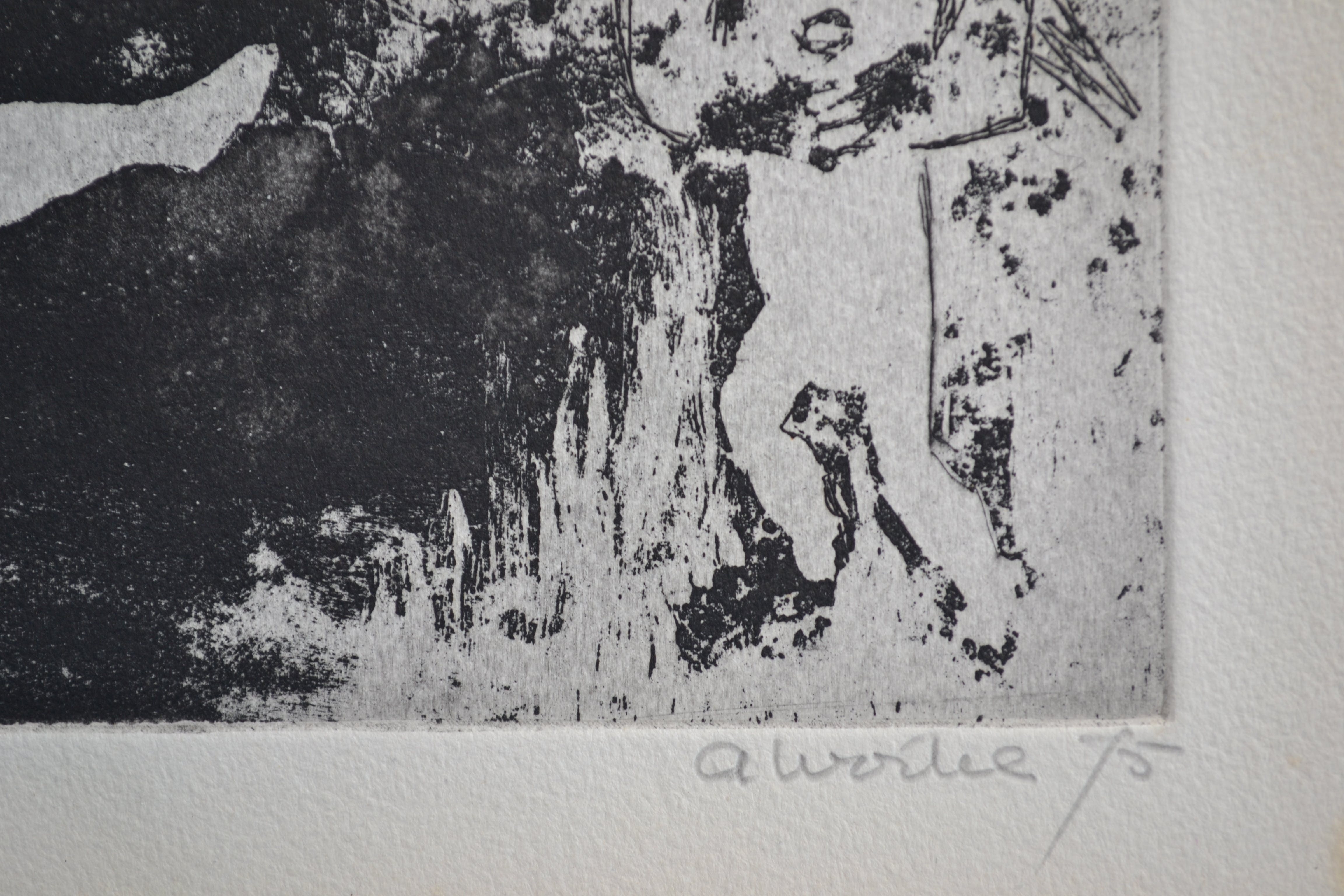 Ans Wortel - Ets - Gesigneerd en genummerd - Liefde kopen? Bied vanaf 1!