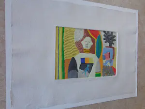 Yveline Tropea - LA MAISON DE VACANCEs / AQUAGRAVURE / 60x80cm / SIG kopen? Bied vanaf 35!