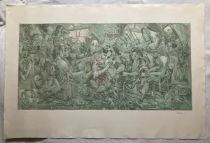 Carlos Ceesepe - Litho , Surrealistische voorstelling - 75½ x 112 cm kopen? Bied vanaf 125!