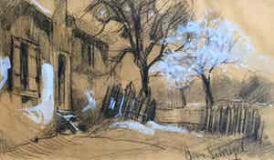 Bernard Schregel - C4265-12 - Winterlandschap verkocht voor € 100!