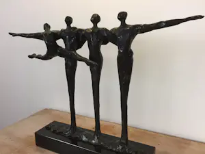 Corry Ammerlaan - Bronzen sculptuur | 'Balans' (ZEER GROOT, UNIEK WERK) kopen? Bied vanaf 300!