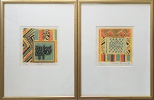 Milou Honig - set van 2 zeefdrukken | kleine oplage (7/10) - ingelijst kopen? Bied vanaf 49!