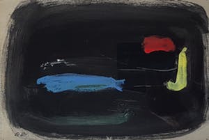 Eugene Brands - Gouache - Nacht - gesgineerd en verso (1987) kopen? Bied vanaf 659!