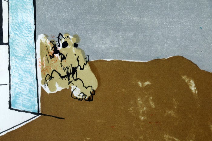 Constant - Vrouw en hond- Litho-1965 kopen? Bied vanaf 295!