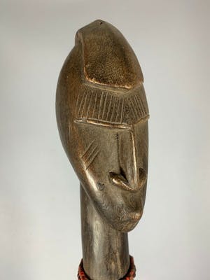 Dogon - 201218 - Old Tribal used African Dogon broom with head - Mali. kopen? Bied vanaf 65!