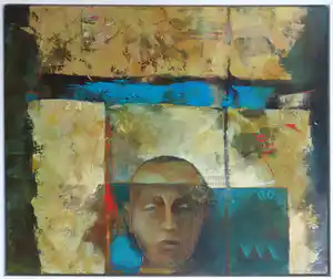 Marjan Nagtegaal - Acryl op doek, Music in my head - Ingelijst (Groot) verkocht voor € 100!