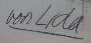 Hans Vleugels - Krijttekening: Voor Lida - 1963 kopen? Bied vanaf 49!