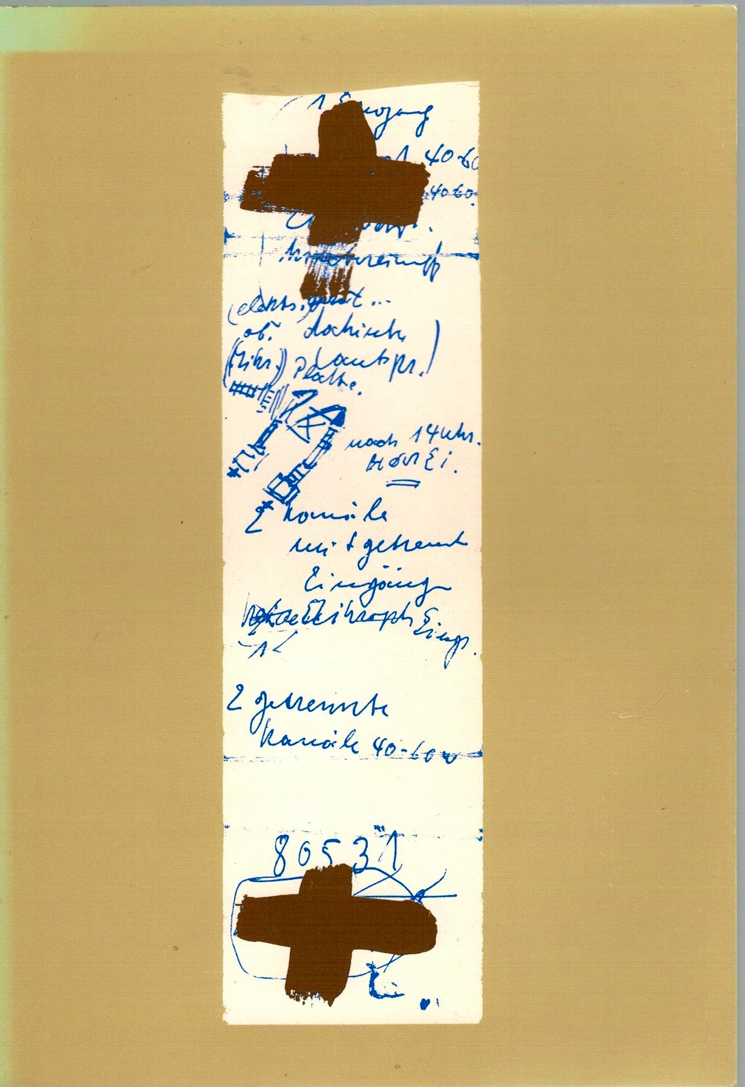 Joseph Beuys - BRAUNKREUZ verkocht voor € 1!