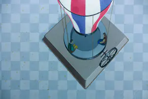 Kees Balvers - Acryl op doek, Caroussel - Ingelijst kopen? Bied vanaf 100!