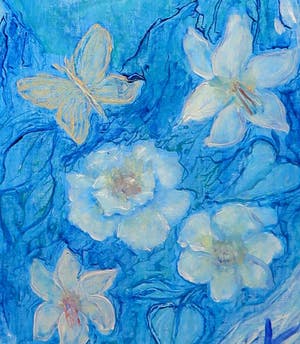 Kiss Riemvis - Olieverf op board, z.t. Volle maan kopen? Bied vanaf 1!