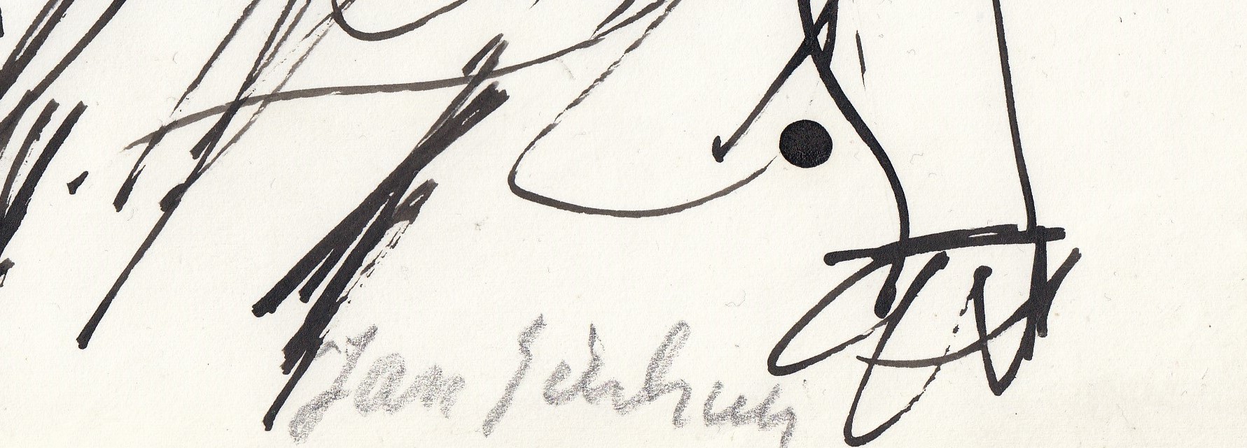 Jan Sierhuis - Inkt op papier - Kompositie Abstract kopen? Bied vanaf 1!