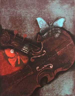 Andre Goezu - Zeefdruk - Gesigneerd - 1977 - 114/250 verkocht voor € 55!