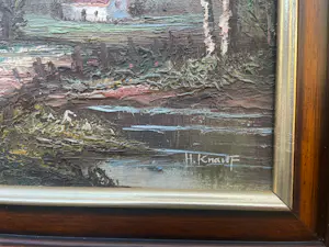 Henner Knauf - Landelijk landschap gesigneerd kopen? Bied vanaf 35!