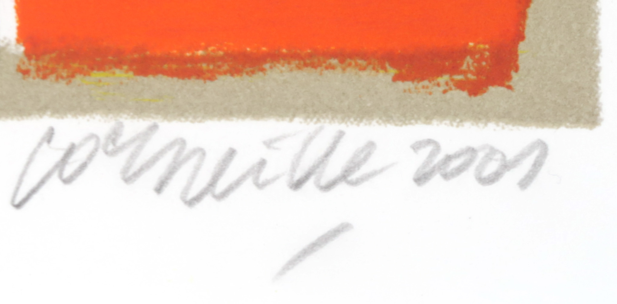 Corneille - Kleurenlitho in passe-partout, Roze vogel kopen? Bied vanaf 80!