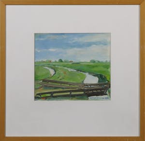 Matthijs den Ouden - Gouache, Landschap - Ingelijst kopen? Bied vanaf 1!