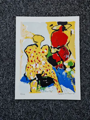 Robert Terwindt - Expressionistische ets in 89/200 oplage -zonder titel- potlood gesigneerd kopen? Bied vanaf 30!