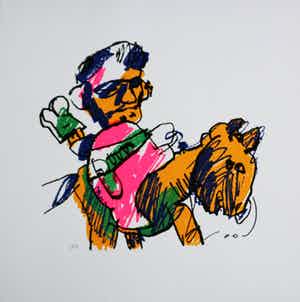 Herman Brood - "Te paard" verkocht voor € 50!