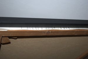 Jan Kelderman - Edam haven met scheepswerf - groot olieverfschilderij, ingelijst kopen? Bied vanaf 60!