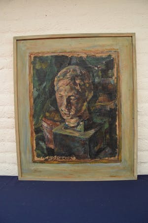 Josef Santen - Grieks kopje, 1970 - olieverf op doek - BKR Haarlem kopen? Bied vanaf 20!
