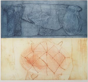 Hans Laban - Kleurenets en aquatint, Het brood - Ingelijst kopen? Bied vanaf 35!