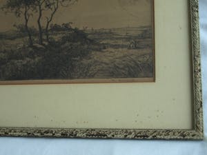 Willem Frederik Noordijk - Ingelijste ets , Landschap – ca 1925 kopen? Bied vanaf 1!