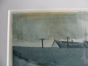 Theo Ros - Ets, Titel, "Schapenkudde". kopen? Bied vanaf 25!