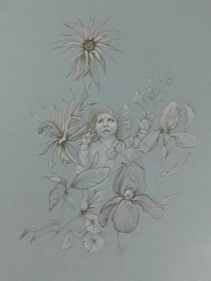 Leonor Fini - Fille avec des fleurs kopen? Bied vanaf 25!
