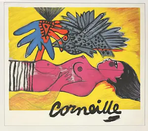 Corneille - De tijd van het zomer, 2001, gouache op litho - Uniek stuk kaufen? Bieten Sie von 1150!