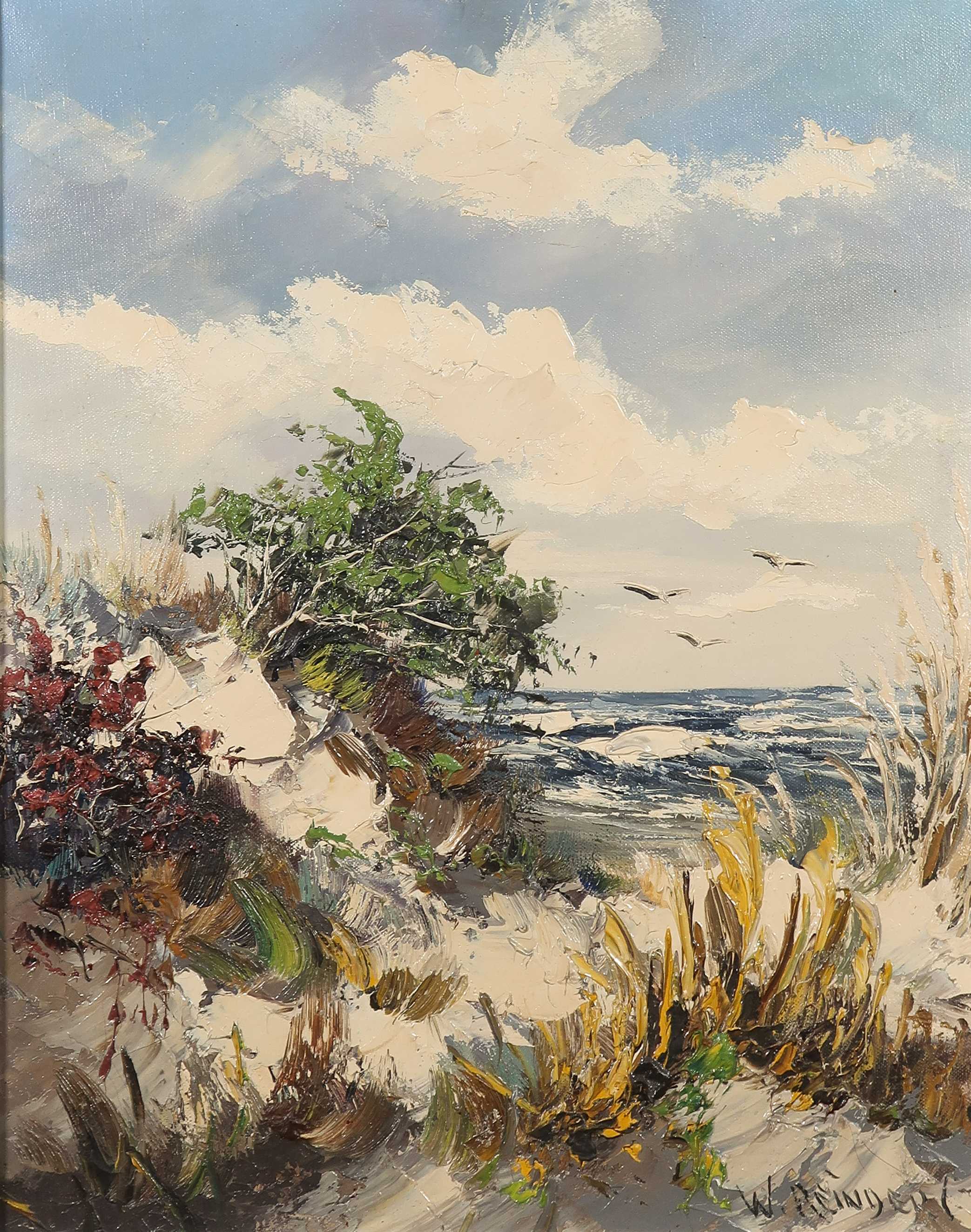 Willem Reinders - Olieverf op doek, Duinlandschap - Ingelijst kopen? Bied vanaf 150!