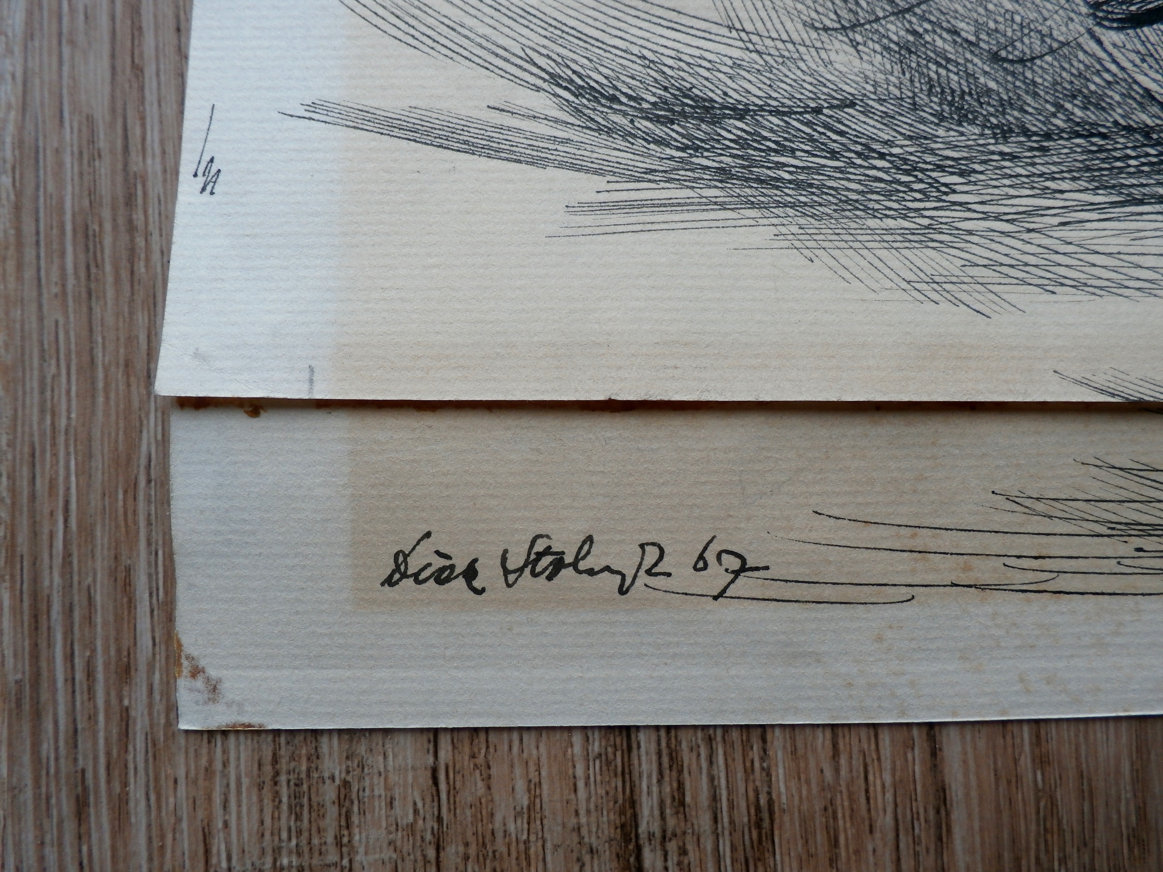 Dick Stolwijk - tekening - 1967 kopen? Bied vanaf 50!