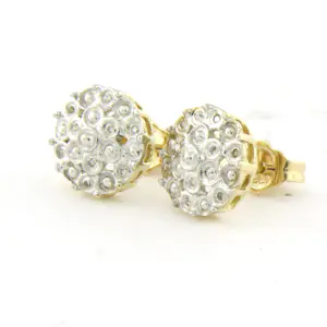 BWG twee kleuren oorknoppen bezet met briljant geslepen diamant tot. 0,05ct kopen? Bied vanaf 140!