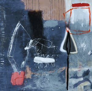 Anna Verrijt - Zeefdruk op papier op hout, Heksenkring kopen? Bied vanaf 1!