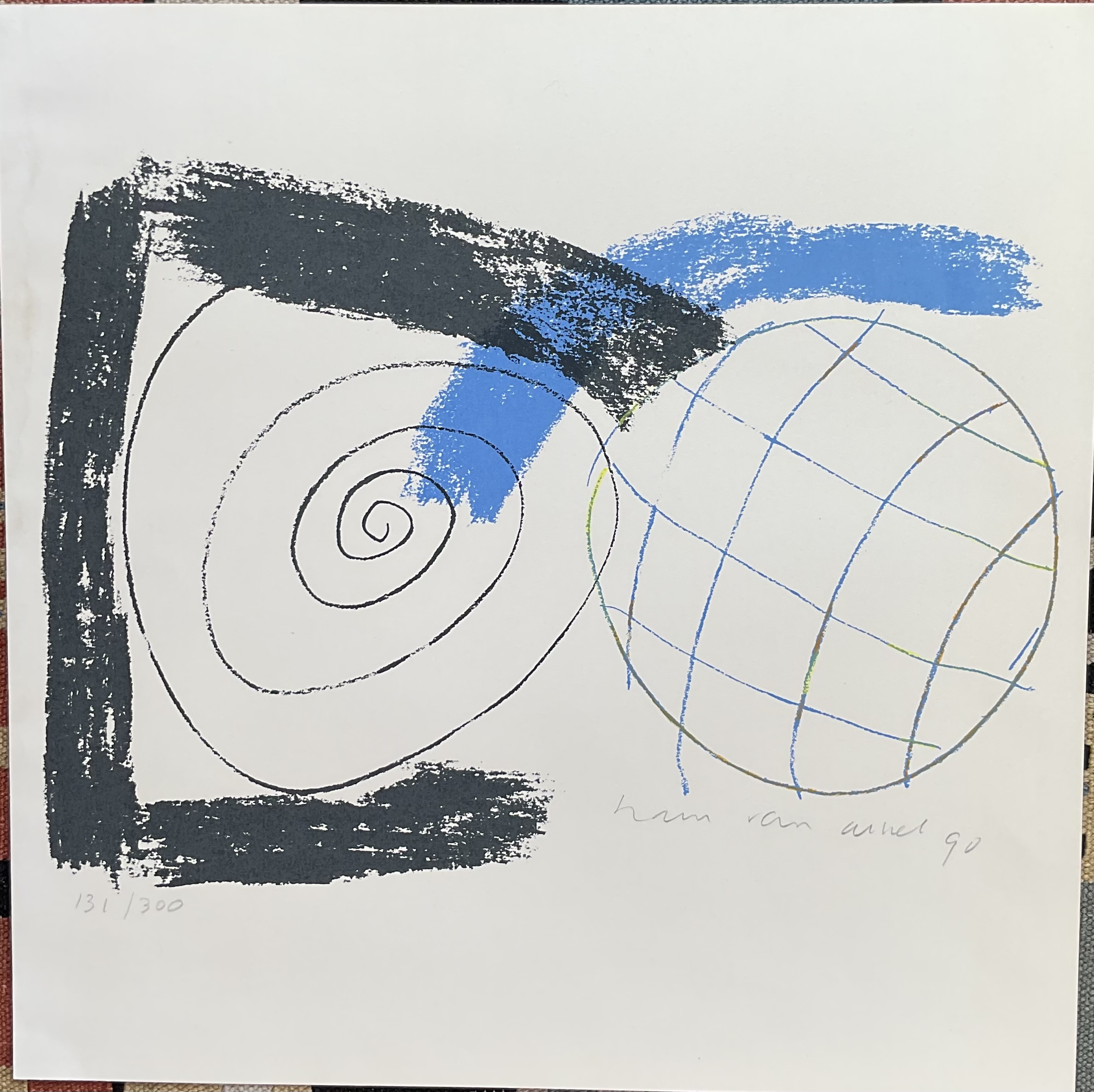 Hans van Arkel - Zeefdruk, hand gesigneerd ,1990 kopen? Bied vanaf 20!
