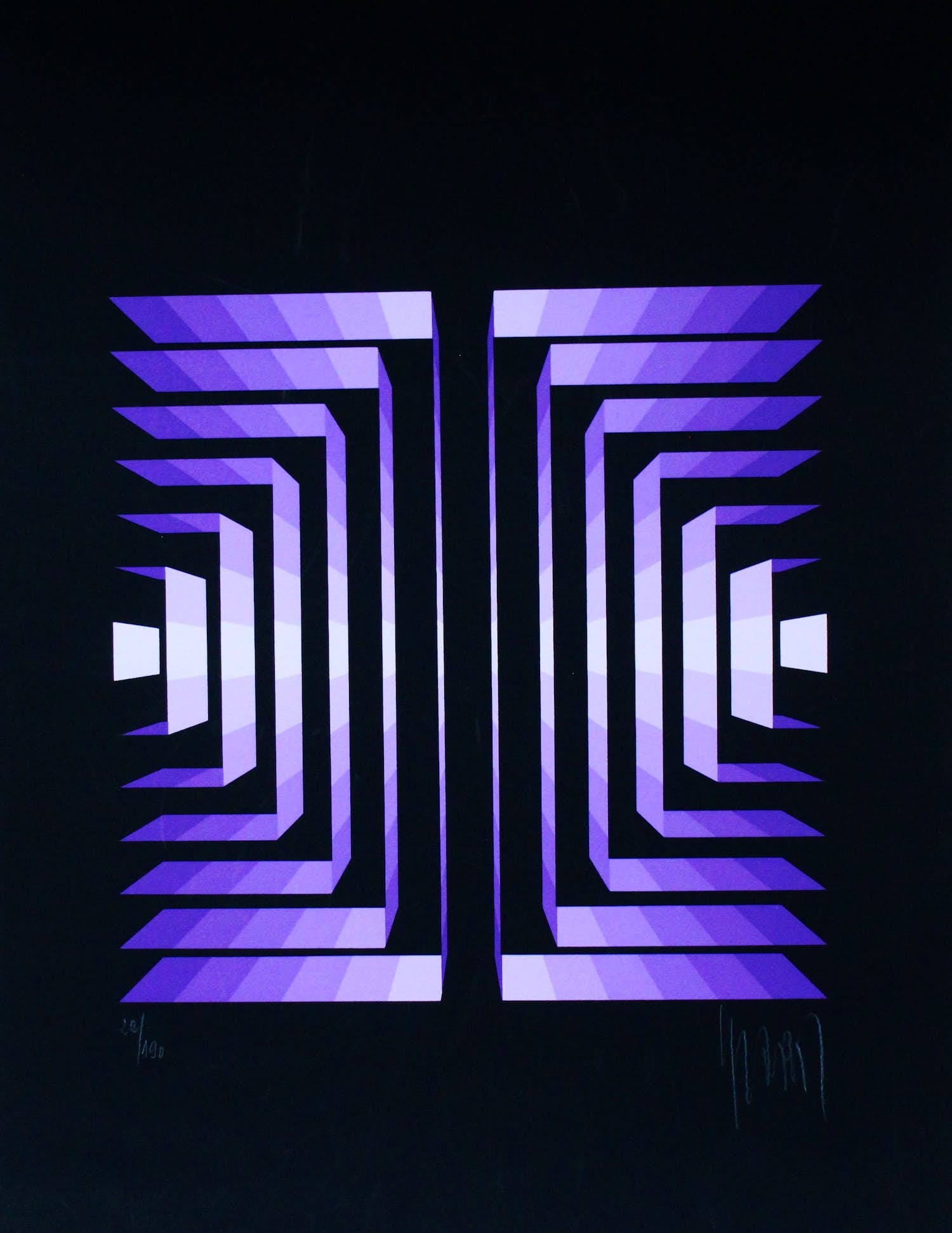Jean Pierre Yvaral - zeefdruk: abstract kopen? Bied vanaf 125!