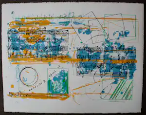 Sam Middleton - Kleuren litho: Concerto- 1972 verkauft für € 95!