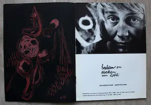 Lotti van der Gaag - tekening in catalogus Stedelijk Museum Amsterdam - 1962 kopen? Bied vanaf 75!