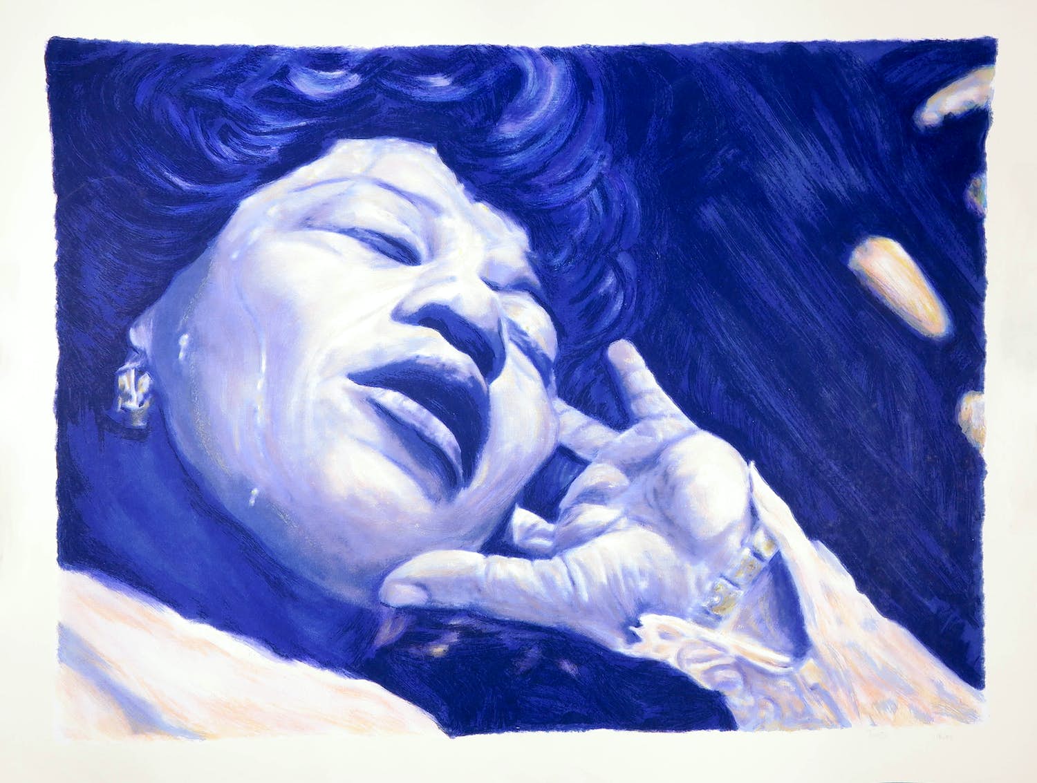 Niet of onleesbaar gesigneerd - Litho, Ella Fitzgerald kopen? Bied vanaf 1!