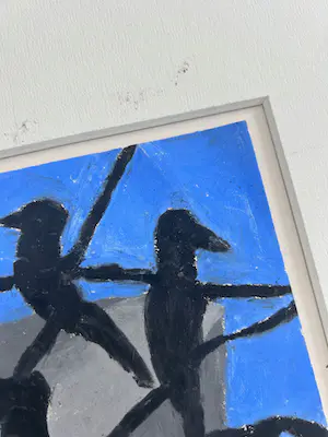 Bert de Wilde - Gemengde techniek op papier, Vogels kopen? Bied vanaf 1!