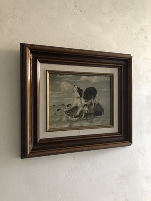 Niet of onleesbaar gesigneerd - Honden tijdens de watersnoodramp kopen? Bied vanaf 1!