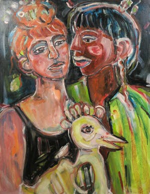 Christine Spierings - Olieverf op doek, Wedding - Ingelijst (Groot) kopen? Bied vanaf 1!