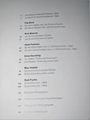 Jan Schoonhoven - Retrospectief 1984 - tekeningen/reliëfs - Duits/Ned - Kleur/zw kopen? Bied vanaf 75!