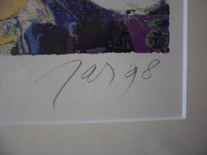 JAS - Zeefdruk. Titel, "Bellona". (mooi ingelijst) kopen? Bied vanaf 30!