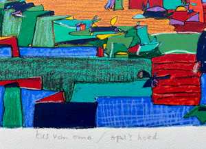 Pim van Halem - handgesigneerde zeefdruk | 'Zonder titel | 1993 kopen? Bied vanaf 20!