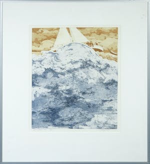 Joke Struik - Kleurenets en aquatint, Woelig water - Ingelijst kopen? Bied vanaf 35!