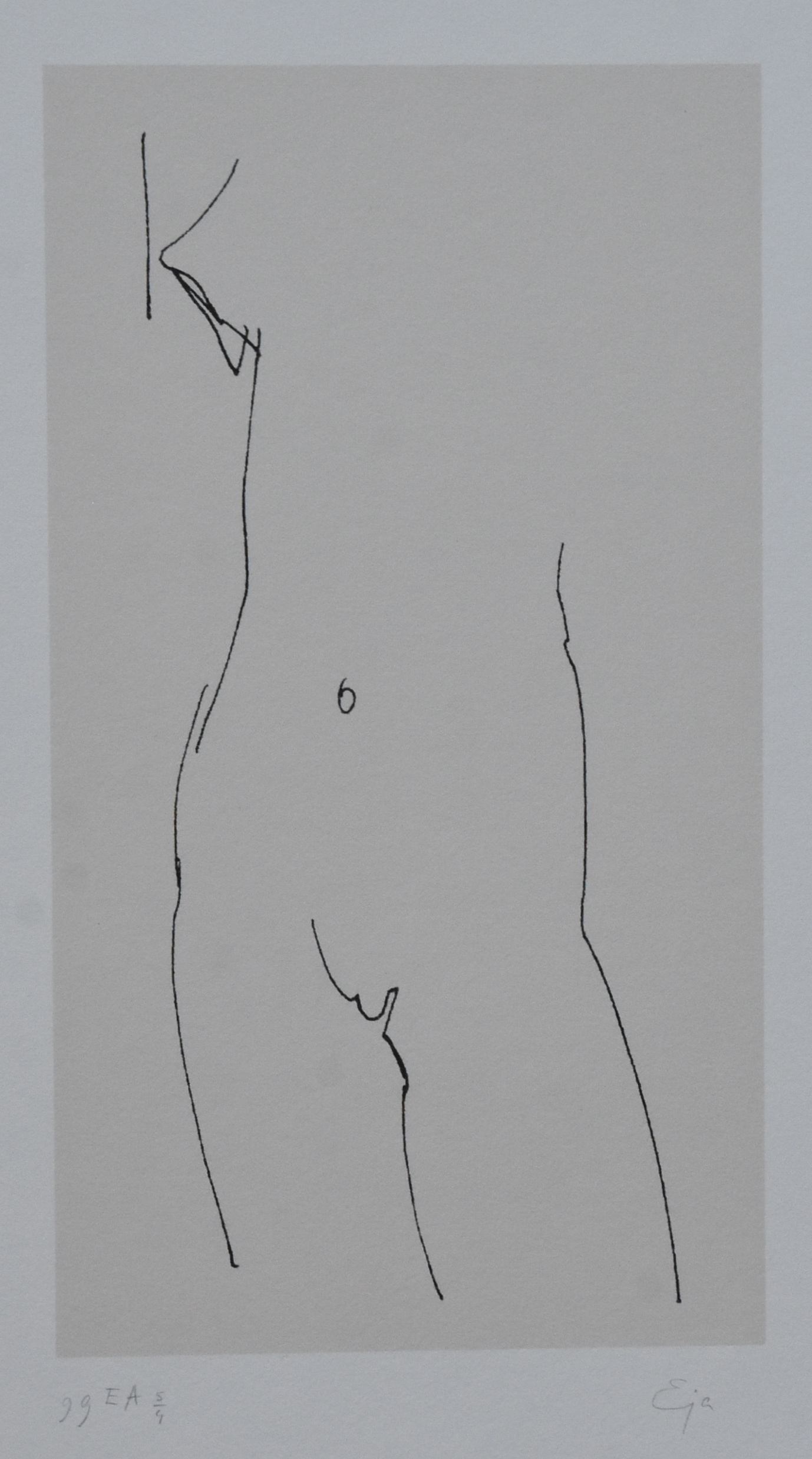 Eja Siepman van den Berg - # Naakt # zeefdruk, 1999, ea, gesigneerd verkocht voor € 170!