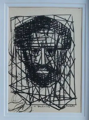 Siep van den Berg - Geometrische compositie van een hoofd kopen? Bied vanaf 165!